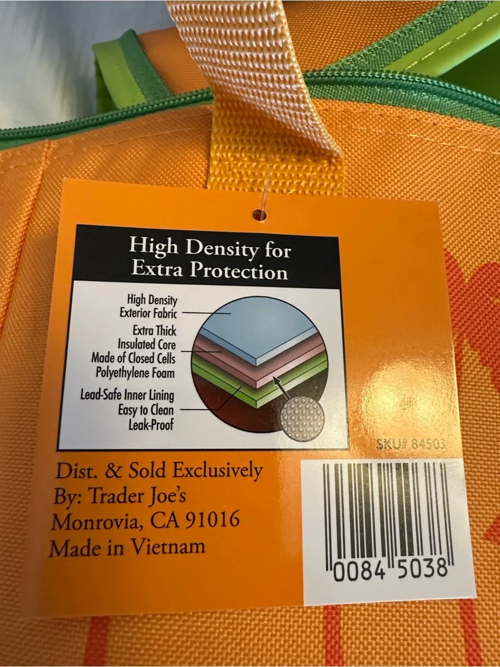 Limited Edition! Trader Joe's Insulated Lunch Totes -  Orange Tote